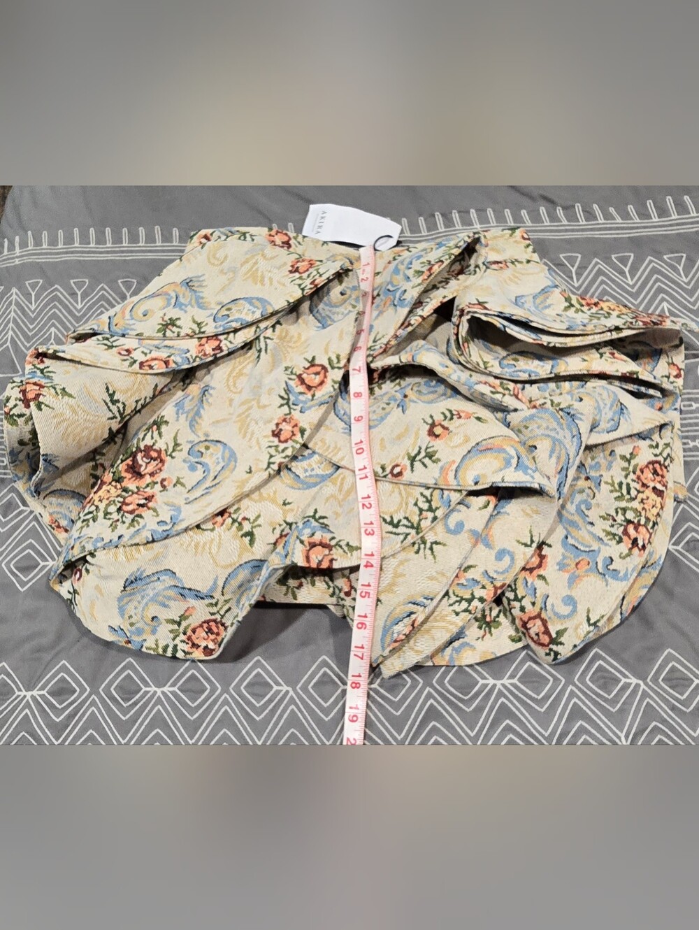 Akira Floral Baby Ruffle Skirt Size Large - Picture 3 of 8
